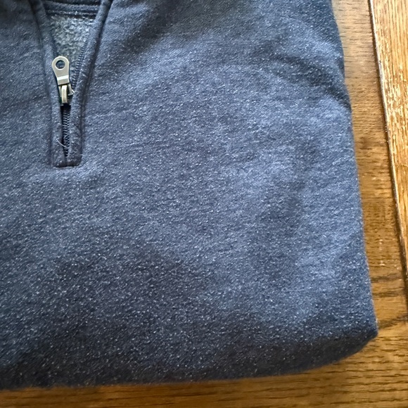 Croft & Barrow Dark Blue Quarter-Zip Pullover - Picture 3 of 4